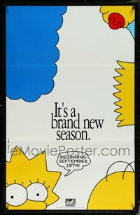 6m0038 LOT OF 20 UNFOLDED SINGLE-SIDED SIMPSONS TV POSTERS 1991 it's a brand new season!