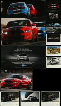 6m0021 LOT OF 9 UNFOLDED PORSCHE & FORD POSTERS 2000s-2010s cool sports car images!