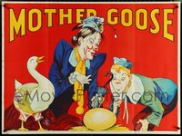 6m0013 LOT OF 3 UNFOLDED MOTHER GOOSE ENGLISH STAGE PLAY BRITISH QUADS 1930s art with golden egg!