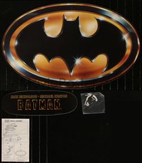 6j0018 BATMAN mobile 1989 Michael Keaton, Jack Nicholson, directed by Tim Burton, logo and more!