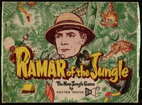 6j0030 RAMAR OF THE JUNGLE board game 1953 John Hall as the white witch doctor!