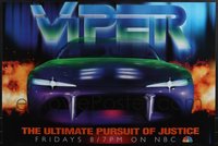 6m0036 LOT OF 24 UNFOLDED SINGLE-SIDED VIPER TV POSTERS 1990s the ultimate pursuit of justice!