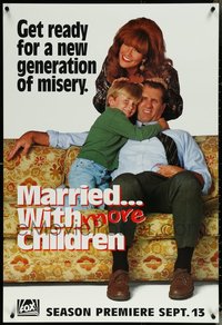 6m0034 LOT OF 29 UNFOLDED SINGLE-SIDED 27X40 MARRIED WITH CHILDREN TV POSTERS 1992 O'Neill, Sagal