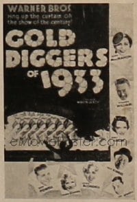 Gold Diggers of 1933 (Warner Brothers, 1933). Pressbook (Multiple