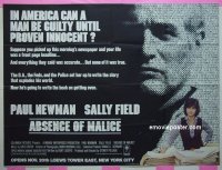 #8574 ABSENCE OF MALICE subway poster '81 