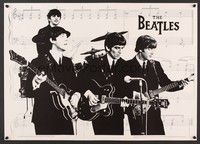 5t460 BEATLES special 20x28 '82 John, Paul, George & Ringo playing in front of sheet music!