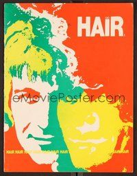 6z298 HAIR program '68 cool images from famous musical!