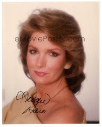 1r0911 DEIDRE HALL signed color 8x10 REPRO still '80s wonderful close up portrait with jewelry!