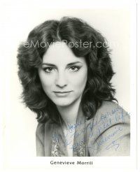 1r0750 GENEVIEVE MORRILL signed 8x10 publicity still '90s close up head and shoulders portrait!