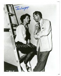 1r1004 JANE WYATT signed 8x10 REPRO still '80s great candid with Robert Young from Father Knows Best