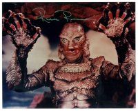 1r1204 RICOU BROWNING signed color 8x10 REPRO still '00s as The Creature from the Black Lagoon!