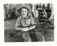 1r1233 SAMMY MCKIM signed 8x10 REPRO still '85 great portrait of the child actor with rifle!