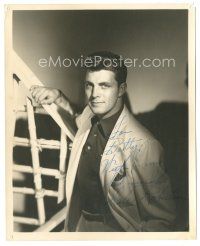 1r0520 DALE ROBERTSON signed deluxe 8x10 still '52 great waist-high portrait of the actor!