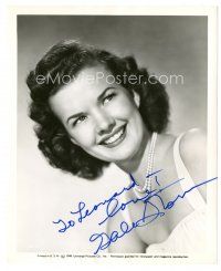 1r0557 GALE STORM signed 8x10 still '49 head & shoulders smiling portrait wearing pearl necklace!