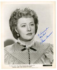 1r0572 IRENE DUNNE signed 8x10 still '46 head & shoulders portrait from Anna and the King of Siam!