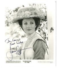 1r0584 JANE SEYMOUR signed 8x9.75 still '80 c/u of the pretty English actress from Somewhere In Time