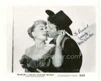 1r0639 MARIE WINDSOR signed 8x10 still '55 about to kiss cowboy Robert Lowery in Two-Gun Lady!