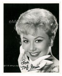 1r0649 MITZI GAYNOR signed 8x10 still '60 pretty close up smiling portrait from Surprise Package!