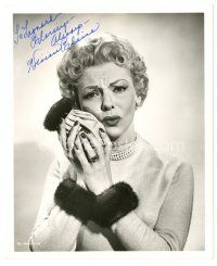 1r0728 VIVIAN BLAINE signed deluxe 8x10 still '55 she sings Take Back Your Mink in Guys and Dolls!