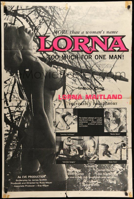 Emovieposter Z Lorna Sh Almost Naked Sexy Lorna Maitland In Russ Meyer Classic