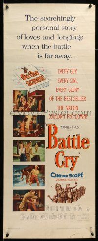 8m566 BATTLE CRY insert '55 Van Heflin, Tab Hunter, James Whitmore, Aldo Ray!