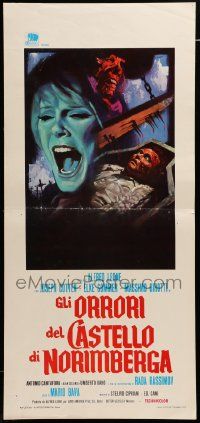 8m273 BARON BLOOD Italian locandina '72 Mario Bava, Joseph Cotten, different horror art!