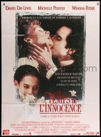 3p574 AGE OF INNOCENCE French 1p 1993 Scorsese, Daniel Day-Lewis, Michelle Pfeiffer, Winona Ryder