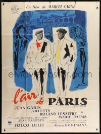 3p575 AIR OF PARIS blue style French 1p 1954 Marcel Carne's L'air de Paris, Jean Gabin & Lesaffre!