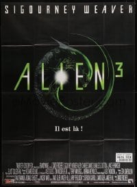 3p579 ALIEN 3 French 1p 1992 Sigourney Weaver, 3 times the danger, 3 times the terror!
