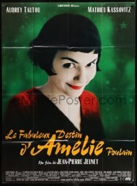 3p584 AMELIE French 1p 2001 Jean-Pierre Jeunet, great close up of Audrey Tautou by Laurent Lufroy!