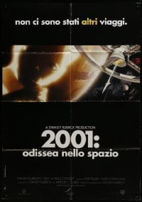 3p242 2001: A SPACE ODYSSEY Italian 1p R2001 Stanley Kubrick, art of space wheel + star child!