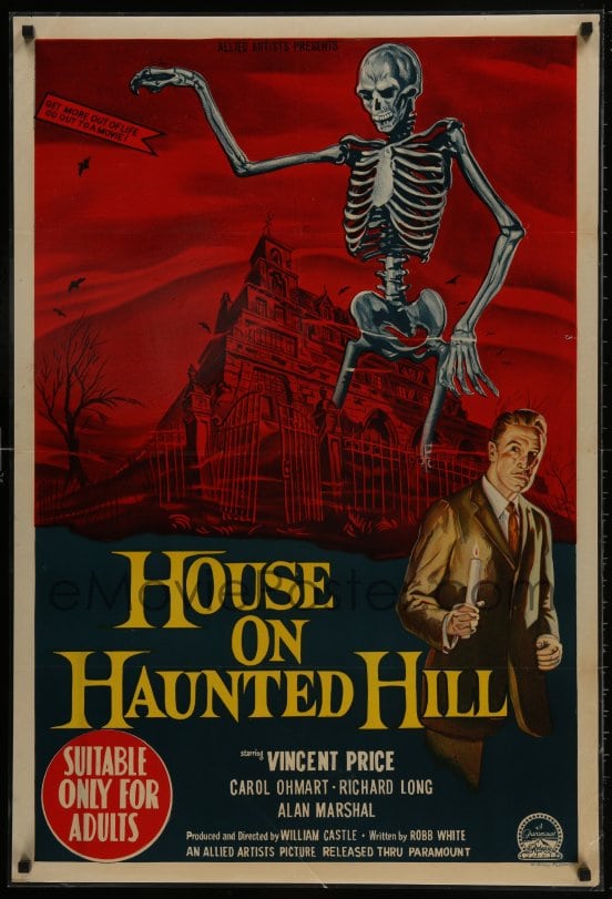 vincent price house on haunted hill