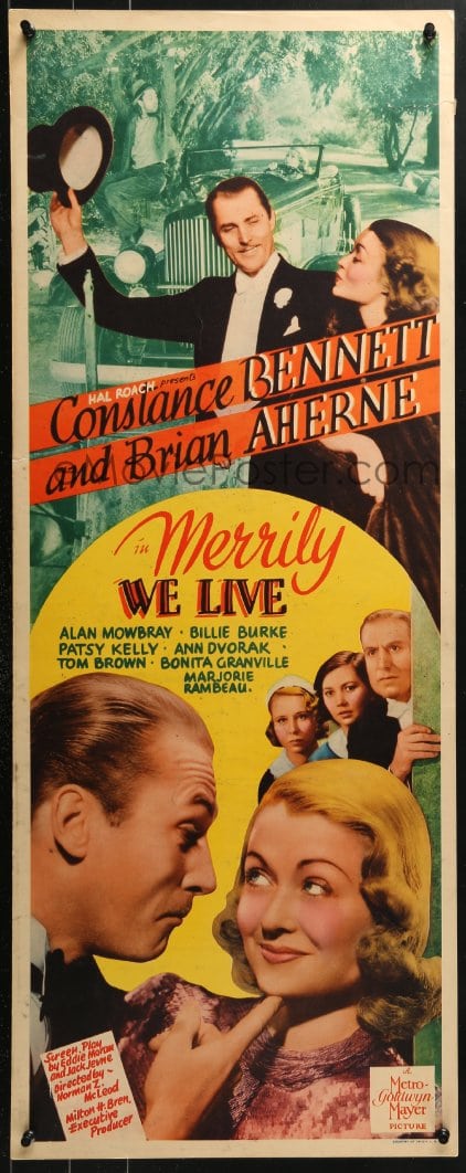 4y591 Merrily We Live Insert 1938 Great Close Up Art Of Constance Bennett