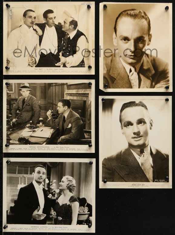 8c766 Erik Rhodes 5 8x10 Stills 1930s Cool Portraits Of The Star From A