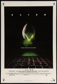 8x030 ALIEN linen NSS style 1sh 1979 Ridley Scott outer space sci-fi monster classic, cool egg image!