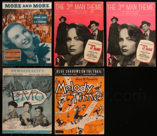 emovieposter-8s0264-lot-of-14-1940s-movie-sheet-music-1940s-great