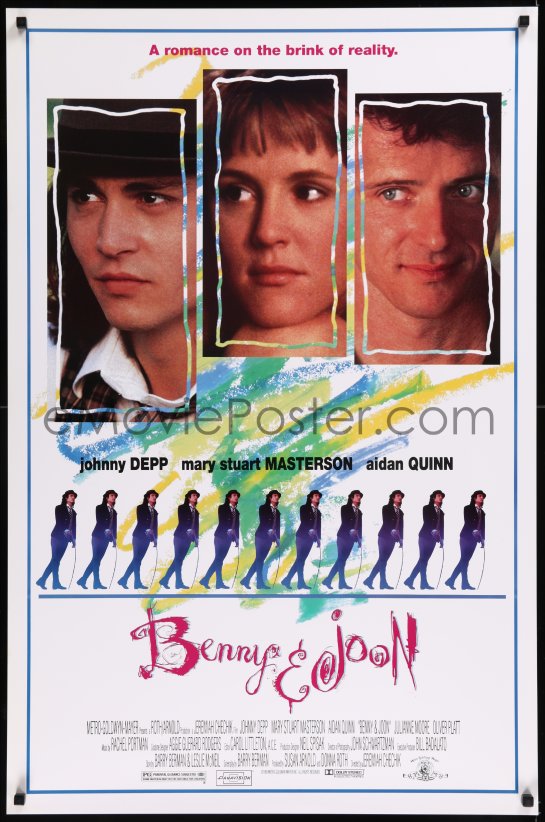 Emovieposter Com 8y0871 Benny Joon Ds 1sh 1993 Close Up Portraits Of Johnny Depp Mary Stuart Masterson Quinn