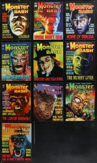 1d0602 LOT OF 10 MONSTER BASH MOVIE MAGAZINES 2000s includes the first nine issues, nostalgia!