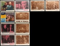 1d0425 LOT OF 10 LOBBY CARDS 1940s-1950s incomplete sets!