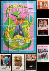 1d0446 LOT OF 10 FOLDED MISCELLANEOUS POSTERS 1960s-1980s from a variety of different movies!