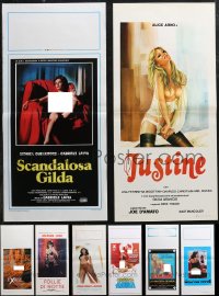 1d0848 LOT OF 10 FORMERLY FOLDED SEXPLOITATION ITALIAN LOCANDINAS 1970s-1980s sexy images w/nudity!