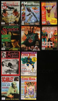 1d0604 LOT OF 10 COMIC BOOK & HORROR MAGAZINES 1990s-2000s filled with great images & articles!