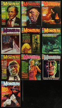 1d0593 LOT OF 10 FAMOUS MONSTERS OF FILMLAND FROM #60 TO #69 MAGAZINES 1969-1970 horror fans!