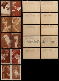 1d0782 LOT OF 10 FEMALE SILENT MOVIE STAR POSTCARDS 1920s Theda Bara, Mary Pickford & more!