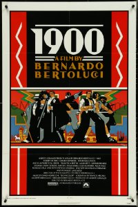 5j0817 1900 1sh 1977 directed by Bernardo Bertolucci, Robert De Niro, cool Doug Johnson art!