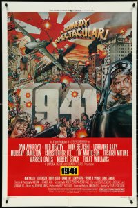 5j0818 1941 style D 1sh 1979 Steven Spielberg, art of John Belushi, Dan Aykroyd & cast by McMacken!