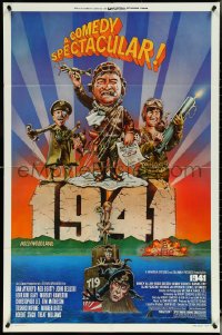 5j0819 1941 style F 1sh 1979 Spielberg, art of John Belushi, Dan Aykroyd & cast by Peter Green!