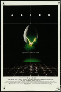 5j0828 ALIEN NSS style 1sh 1979 Ridley Scott outer space sci-fi monster classic, cool egg image!