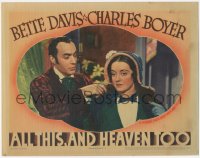 5j1343 ALL THIS & HEAVEN TOO LC 1940 close up of Charles Boyer taking Bette Davis' fur coat, rare!