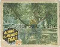 5j0080 ALONG THE NAVAJO TRAIL signed LC 1945 by Roy Rogers, who's riding his horse Trigger!